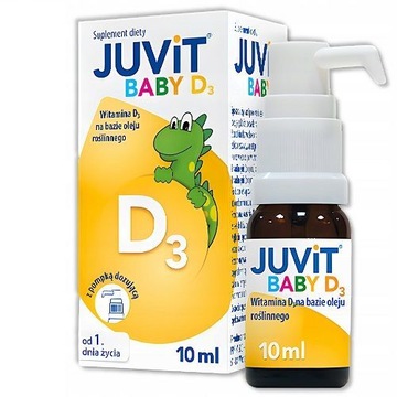 JUVIT BABY D3 witamina D dla dzieci krople 10 ml