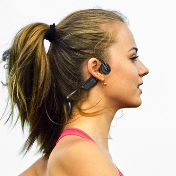 SŁUCHAWKI BEZPRZEWODOWE PRZEWODNICTWO KOSTNE BLUETOOTH SPORTOWE słuch s23