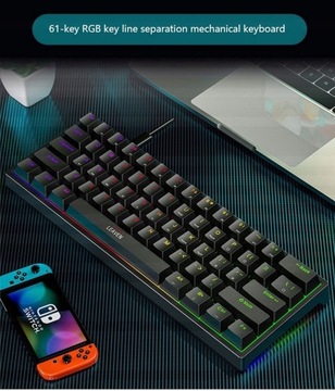 60% Мини-механическая игровая клавиатура K620 61