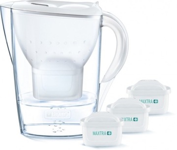 Dzbanek Brita Marella PF Biały + 3 wkłady Maxtra