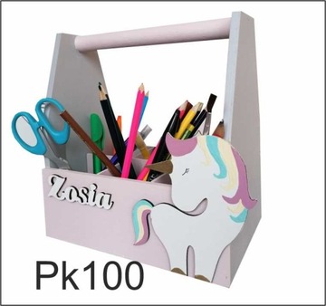 Органайзер, подставка для мелков, 100% ДЕРЕВО, имя