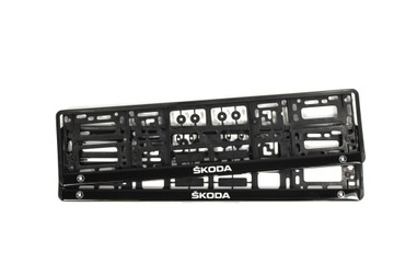 RAMKI TABLICY REJESTRACYJNEJ SKODA ASO ŻELOWE