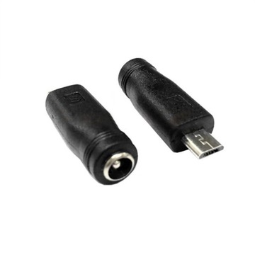 ADAPTER GNIAZDO 2.1/5.5 ZASILACZA WTYK MICRO USB