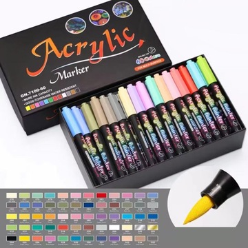 Маркеры акриловые краски Acrylic Paint 60 цветов