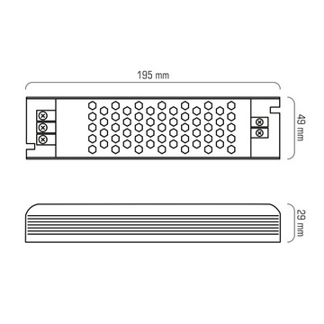 Светодиодный модульный источник питания 24 В постоянного тока 150 Вт 6,25 А IP20 маленький тонкий для полосок