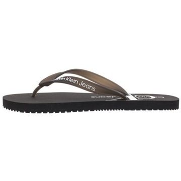 Japonki Męskie Calvin Klein Beach Sandal Monogram TPU Black Czarne