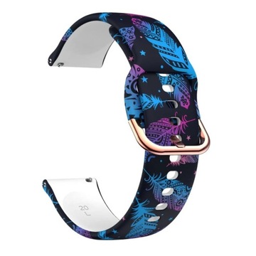 SILIKONOWY PASEK DO SAMSUNG GALAXY WATCH 3 4 5 6 40/41/42/43/44 ACTIVE 1 2