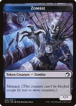 Karta Magic: The Gathering Zombie Token (MID 015)