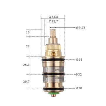 ТЕРМОСТАТИЧЕСКИЙ КЛАПАН ТЕРМОСТАТ ДЛЯ АККУМУЛЯТОРА Термостатический золотник