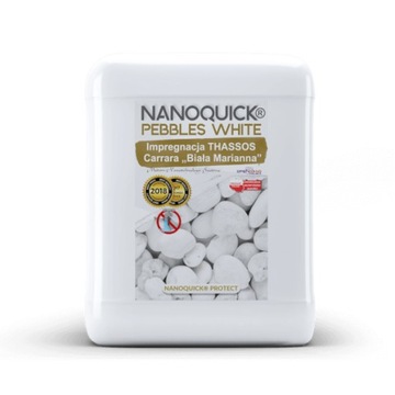 Impregnat do Kamieni Thassos Carrara Biała Marianna NANOQUICK Pebbles White