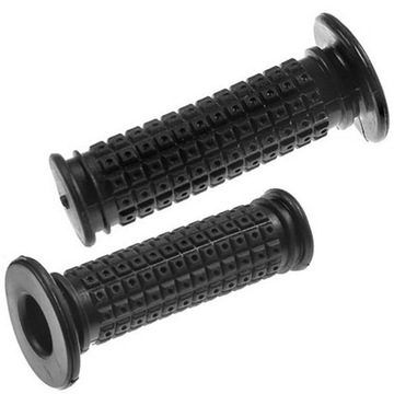 Chwyty gumowe z kołnierzem BMX 100mm czarne