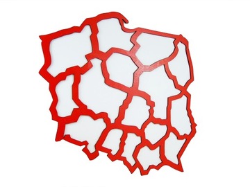 Panel Dekoracyjny Geometryczny Polska Efekt 3D