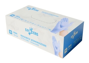 5FINGERS RNN rękawice nitrylowe niebieskie L 100 szt.