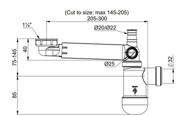 Компактный полусифон для умывальника Preloc.