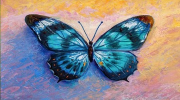 DUŻY RĘCZNIK PLAŻOWY 100x180 Z MIKROFIBRY MOTYL