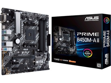 ASUS PRIME B450M-A II mATX AMD AM4 4xDDR4 M.2 RGB