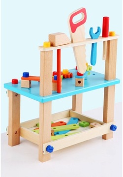 НАБОР ДЕРЕВЯННЫХ ИНСТРУМЕНТОВ ДЛЯ ДЕТЕЙ ДЕРЕВЯННАЯ МАСТЕРСКАЯ ПОДЕЛКИ