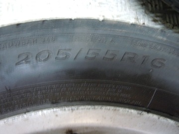 KOLA RÁFKY PNEUMATIKY 205/55 16 MAZDA 3 BK 03-09 KPL