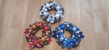 ВЕНОК КРЕМОВЫЙ на стол или дверь, 30 см