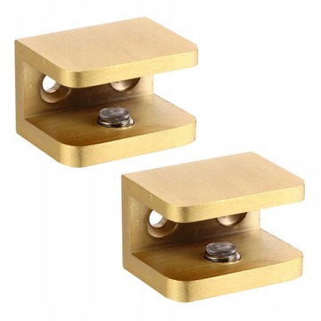 2 Sztuk Uchwyt Szklany Półka Szafka Clamp Clip