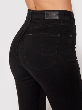 Lee IVY HIGH SKINNY Black WYSOKIE RURKI W26 L31