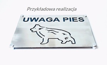 Tabliczka INOX wzory na budynek do domu ogrodzenie oznaczenie budynku drzwi