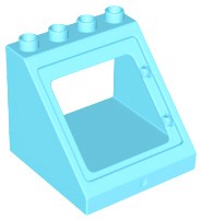 LEGO Duplo Okno Dachowe Jasnoniebieskie