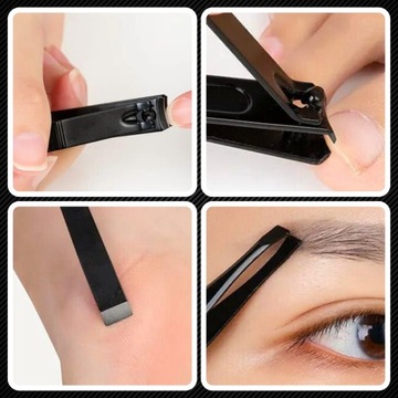 Zestaw przybornik do paznokci do pedicure manicure cążki nożyczki w etui