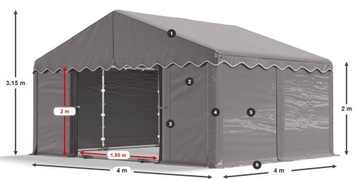 Промышленная палатка 4х4м Павильон DAS 240 SP