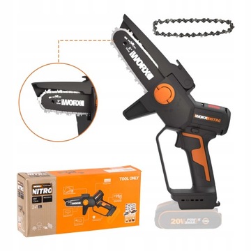 Akumulatorowa Pilarka Łańcuchowa do Gałęzi 20V Li-Ion Worx WG325E.9 SOLO
