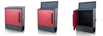 Современный красный почтовый ящик для писем