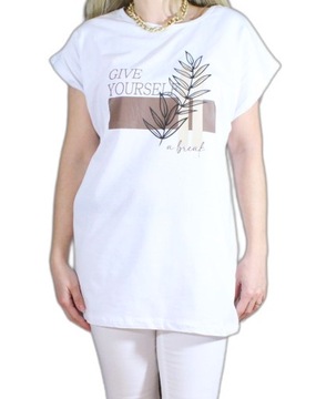 БЛУЗКА, ФУТБОЛКА, ПРИНТ, МНОГО УЗОРОВ, 3XL 46