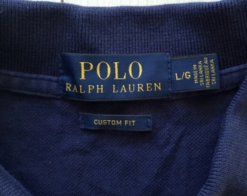 159 POLO RALPH LAUREN CUSTOM FIT KOSZULKA POLO MĘSKA L