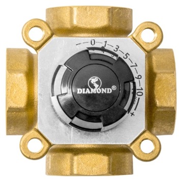 ТЕРМОЭЛЕКТРИЧЕСКИЙ ПРИВОД 343 AFRISO + 4-ХОДОВОЙ КЛАПАН 1 ДЮЙМ CAL DIAMOND