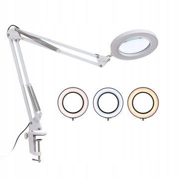 LED LAMP косметическая лупа для макияжа ресниц, белая