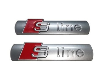 EMBLEMAT LOGO ZNACZEK BŁOTNIKA S-LINE AUDI 2sz komplet