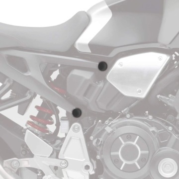 Zaślepki ramy Pyramid Matowa czerń Honda CB 1000 R 2018-Aktualne
