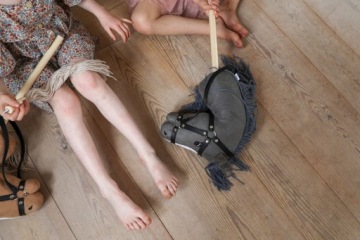 Лошадь-хобби Лошадь на палке с хвостом Серый чехол Аксессуары для лошадей-хобби