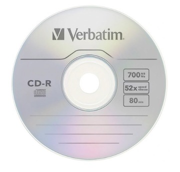 PŁYTY CD-R Verbatim 700MB x52 szpindel 10szt