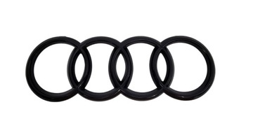 Emblemat logo do Audi 285 mm Przód Black Glossy