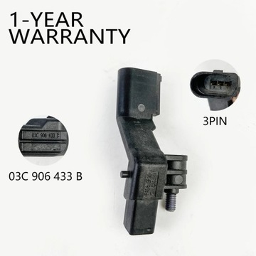 SENZOR POLOHY OJNICE 03C906433A PRO VW EOS