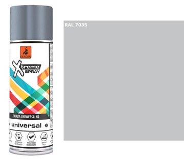 Emalia Uniwers SUPER SPRAY 400 ml SZARY JASNY 7035