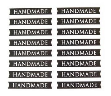 P6 NAKLEJKI HAND MADE SZEROKIE 16szt