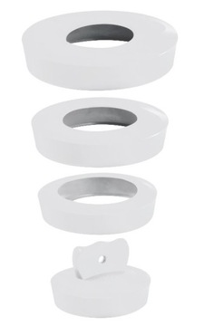 Korek uniwersalny biały 36mm - 58mm (39224401) Tycner