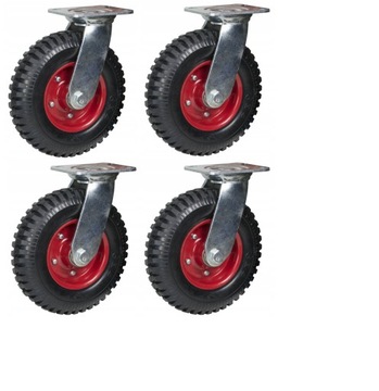 ZESTAW 4 KÓŁ PEŁNYCH SKRĘTNYCH 160mm WÓZEK 600kg KOLKO SKRETNE