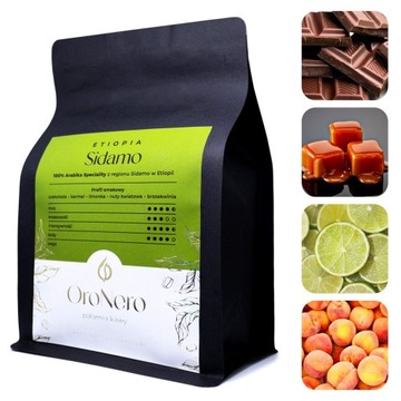 Oro Nero kawa ziarnista Etiopia Sidamo 500g