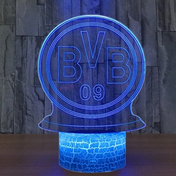 3D LED USB ночник Боруссия Дортмунд BVB