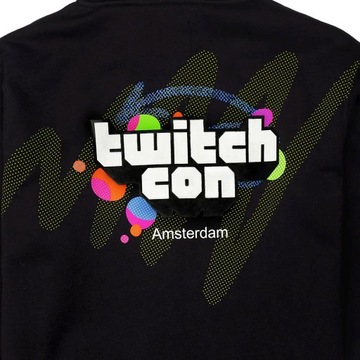 Bluza z kapturem z grafiką Twitch, , młodzieżowa, męska, damska, r. M