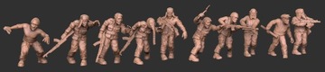 Zombi Squad v1 Stalker game x10 mr3DPrint 28 mm