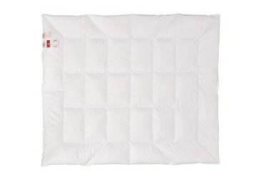 Kołdra puchowa 100% 220x260 całoroczna 1300g biała